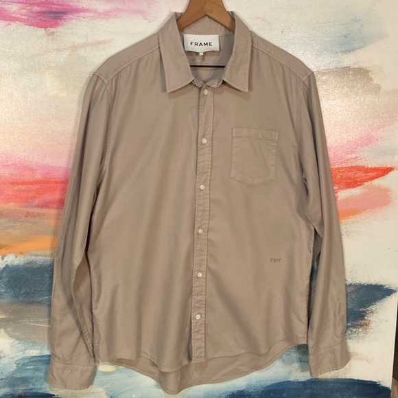🔥EC🔥FRAME Cotton/Lycocel Collared Button Down Shirt. - Picture 1 of 8